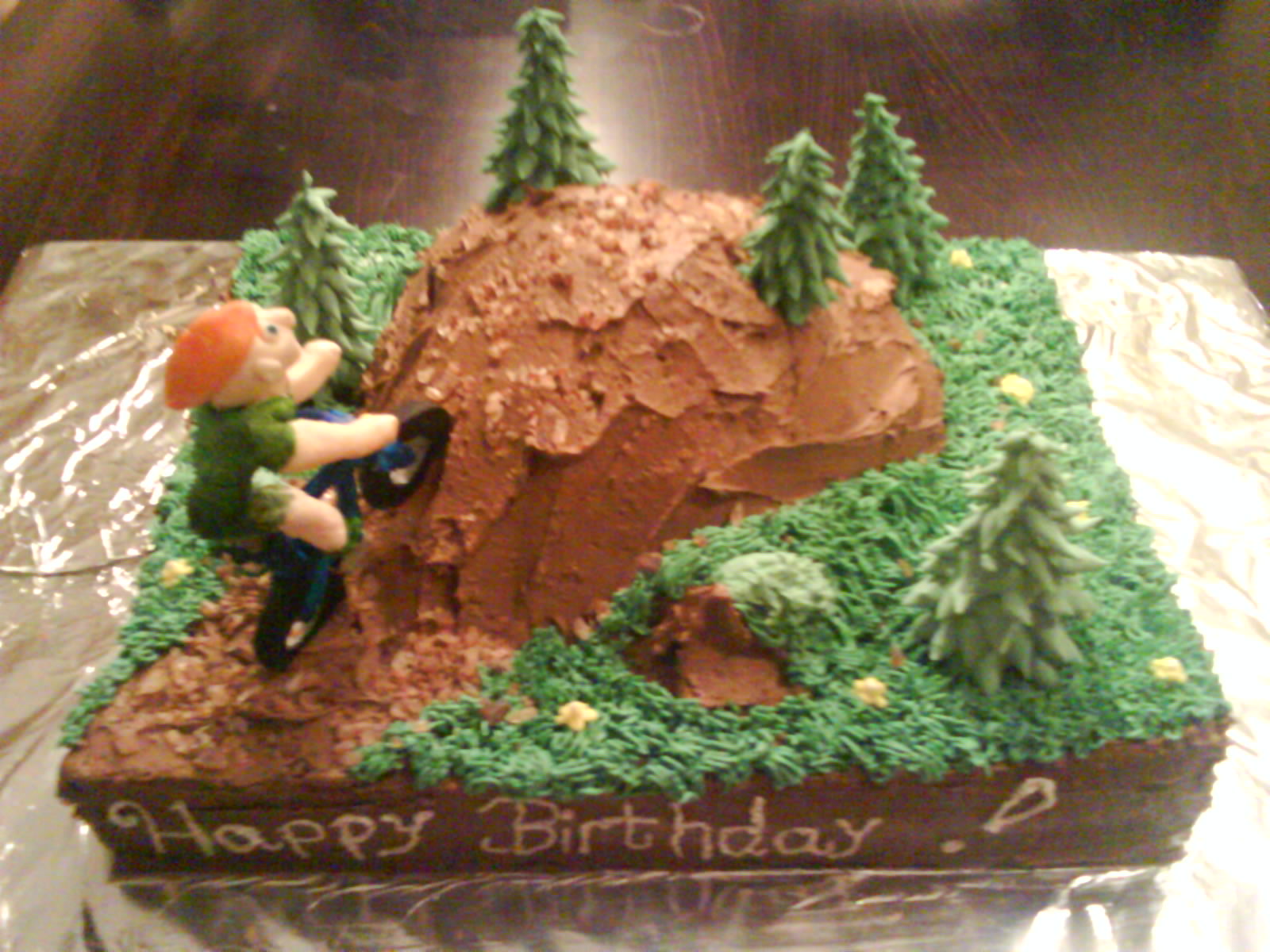 Image cake of a mountainbiker