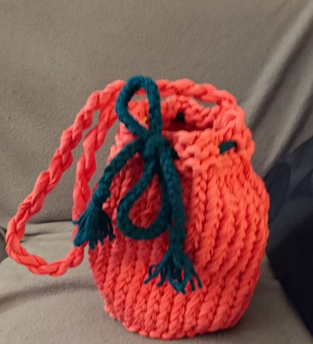 image of a loom knit bag